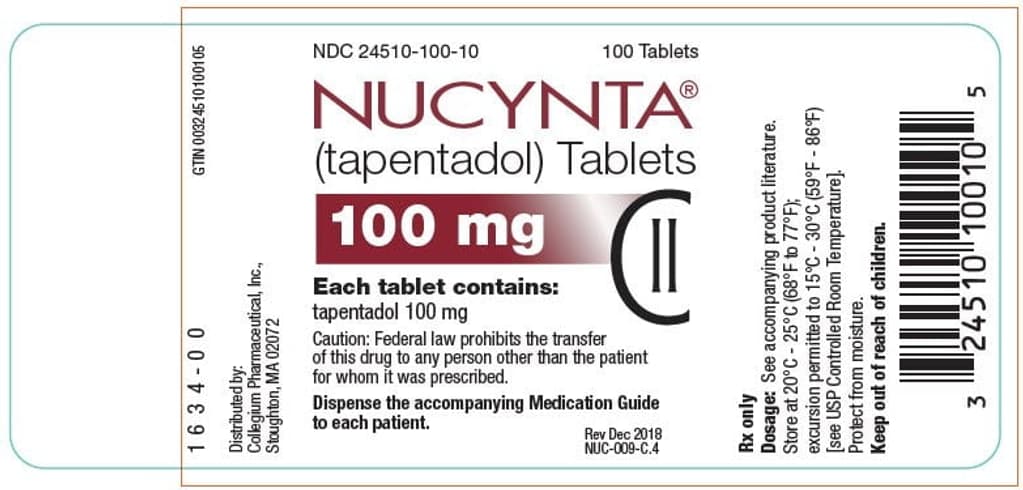 Nucynta (Tapentadol) 100mg — Medicines at Buy Xanaxiety Online Pharmacy